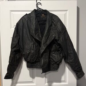 Vintage Black Leather Jacket